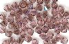 25 4mm Satin Light Rose Bicone Swarovski